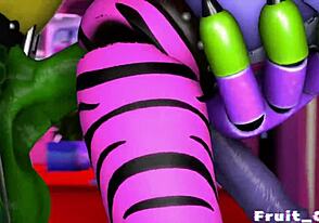 FNAF: Credit Fruit Cock, a vivid gay sex scene