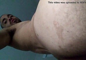 Teen boy fuck buddy sits on a white cock without a condom