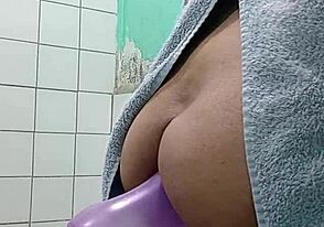 Gay sex scene with bareback action after a shower