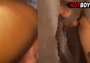 Gay Halloween party fun with big black cock lover