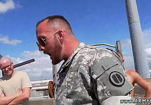 man, army sergeant leads us into wild gay dick action outdoors