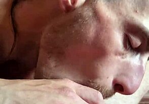 Gay boy blows Daddy bareback