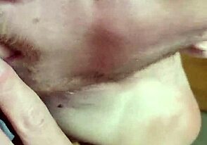 Gay boy blows Daddy bareback