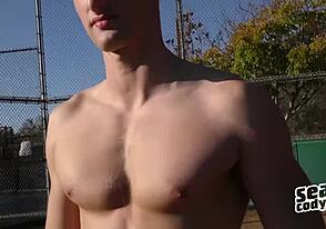Straight stud Jakob goes wild