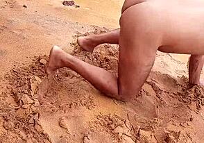 Young gay ladyboy from Latin America shows his ass