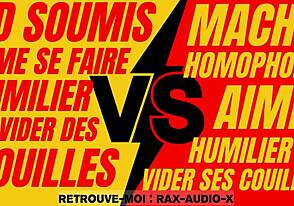 hard domination play between a powerful french macho and a weak gay sub.