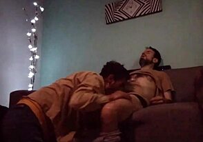Gay massage with hot blowjob