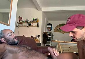 Big dick gay masturbation scene with bareback action