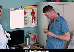 Straight twink gets free checkup