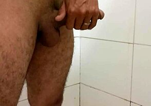 Gay amateur flaunts big cock