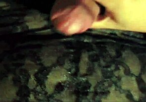 Gay homemade video of a chubby crossdressers jerking off