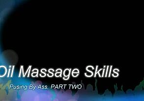 Asian masseur rubs twink's ass