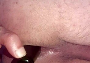 Gay anal scene with a solo player and no condoms