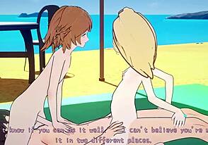 Danganronpa duo's steamy beach scene