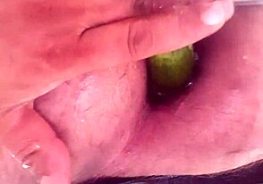 Hot close-up anal play with massive dildos tonight