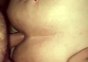 Chubby girlfriend takes gay cum