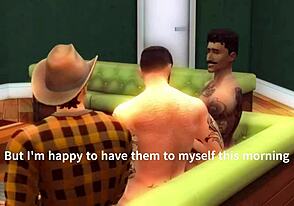 Toddy Gareth Ethan heat up Saturday morning threesome