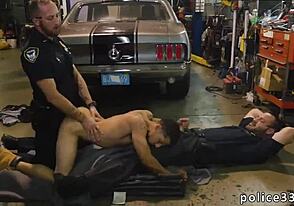 First-time gay sex in a hot interracial threesome scene