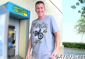 Hot gay scene with young twinks and big cocks