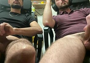 My friends get an erection while we watch porn