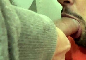 Amateur with big cock gets blown