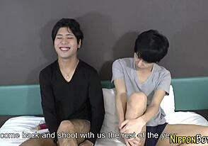 Japanese lads try anal and oral