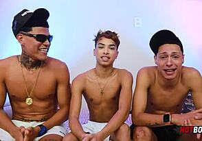 Young guys having hot gay sex and blowjobs
