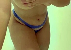 Beautiful gay man shows off his big booty in a solo scene