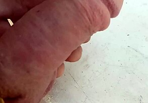 Close up and slow motion video of a bareback cock bounce