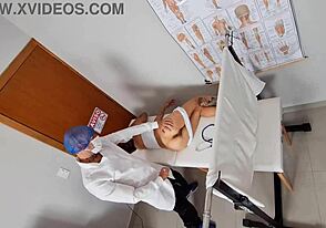 Twink gets poked and probed by gynecologist in hot scene
