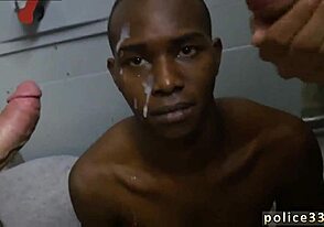 Interracial police gallery with anal