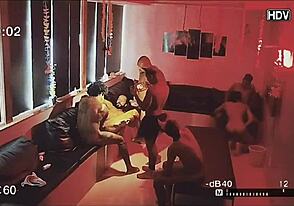 Carnival orgy captured by security camera at AP1