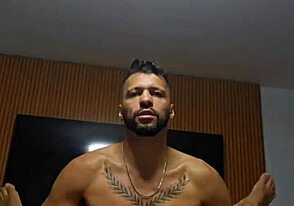 Gay big cock action with ass fucking and panty smell