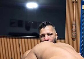 Gay big cock action with ass fucking and panty smell