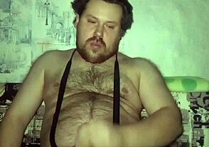 Russian hunk masturbates and shakes his big balls hardcore