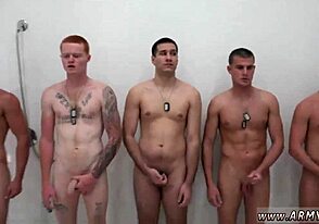 Showering, Hazing, and Wild Fucking in Gay Group Foreplay