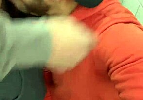 Big cocked amateur gets blown and fucked in public