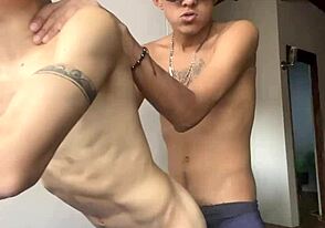 Bisexual fun in the sauna