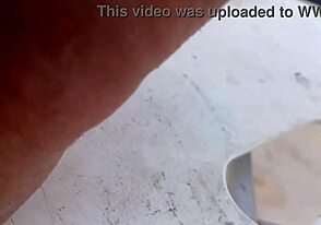 Close up and slow motion video of a bareback cock bounce