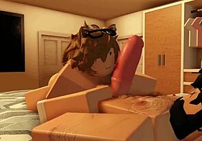 Femboy fun in Roblox gay meetup: no condoms needed
