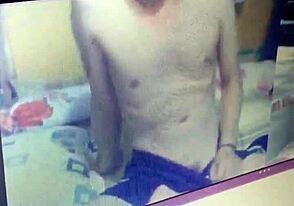 Gay chat turns into gay masturbation and bareback sex