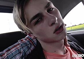 Young European gets bareback sex