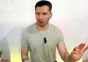 Public analingus surprise for barista