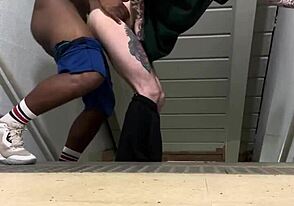 Hell yeah, I'm riding that huge cock on the emergency stairs until I get that creamy load
