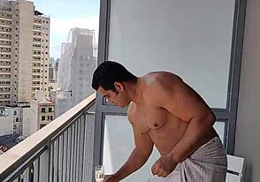 yuri gaúcho enjoying summer day by the pool