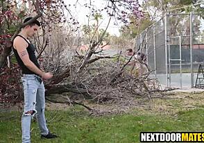 Public park encounter of hot guys