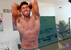 College boys have a threesome with a red-haired Peruvian babe