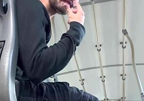Hot gay action in a public ass exhibition