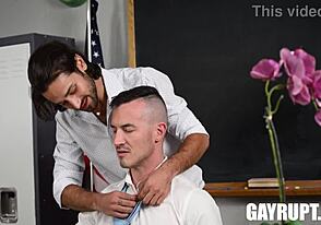 Derek Kage and Noah Asli in hardcore bareback cock and ass action