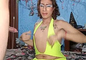 Realfemboy's latest update features a hot shemale show